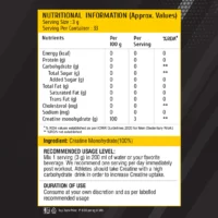 Healthfarm Creatine Monohydrate 100g unflavoured - Image 3