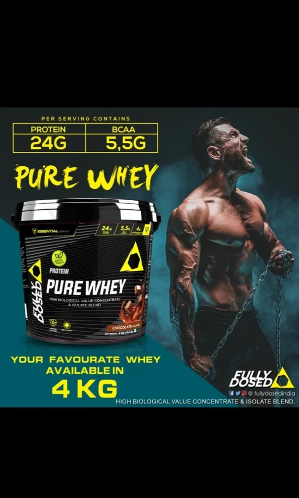 Fully Dosed Pure Whey 4kg PREMIUM GRASS-FED WHEY, GREEN TEA & GARCINIA, GLUTEN-FREE