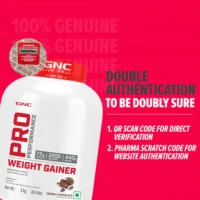GNC Pro Performance Weight Gainer – 3kg (6.6 lbs)  High-Calorie Formula for Healthy Weight & Muscle Gain - Image 3