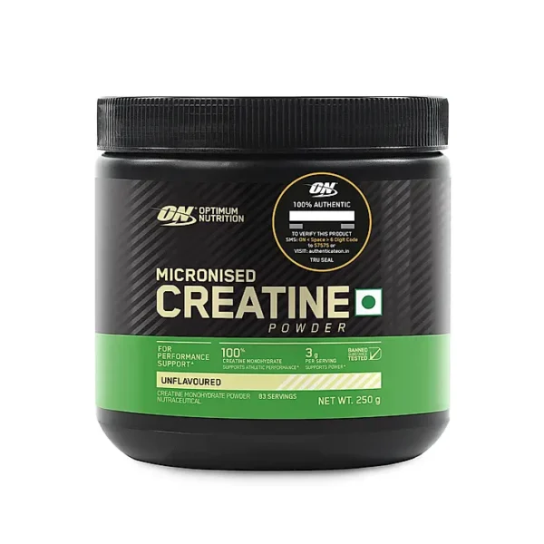 Optimum Nutrition ON Micronised Creatine Monohydrate powder 250g unflavoured